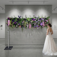 SPR OEM décoration de scène de mariage arc en corne arrangement floral décoration de mariage coureur support de fleurs arc de fleurs de mariage