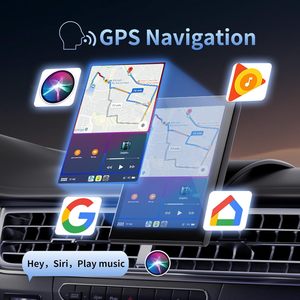 Wireless CarPlay Screen Magnetic Mount Portable Car Stereo <strong>GPS</strong> <strong>Navigation</strong> OTA Voice Assistant Compatible Apple CarPlay Android - Product Image 3