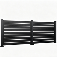 Clôture de sécurité en aluminium sur mesure, robuste, avec revêtement en poudre, design moderne, facile à assembler, 6 pieds, pour balcons et jardins