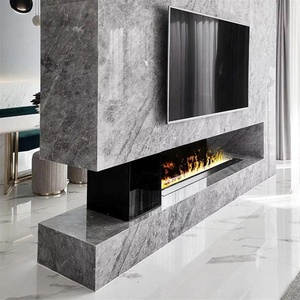 Meilleur prix Chauffage de cheminée électrique mural moderne Cheminées à vapeur intelligentes à 3 faces insérées 70 80 <span class=keywords><strong>90</strong></span> <span class=keywords><strong>100</strong></span> pouces - Product Image 1