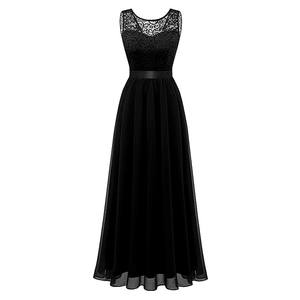 Precio de fábrica <span class=keywords><strong>barato</strong></span> sin mangas de talla grande rojo otoño <span class=keywords><strong>vestido</strong></span> de invitados de boda señoras mujeres playa drapeado encaje gasa Natural - Product Image 5