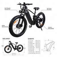 Monitor Detak Jantung Sepeda Listrik P2, Layar Display, 52V 3000W, Aluminium Alloy, 55km/jam, Ban Lebar, E-bike, Stok Tersedia, Pengiriman Cepat, OEM Didukung