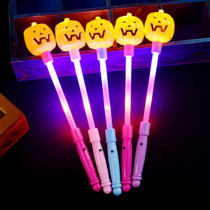 Bâtons lumineux d'Halloween en forme de crâne et de citrouille, jouet en plastique pour la décoration de fête des enfants - Product Image 4