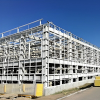 Bâtiment d'entrepôt industriel préfabriqué à grande portée en structure d'acier galvanisé