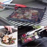 Sac de grille de barbecue antiadhésif de conception professionnelle pour les accessoires de camping et de pique-nique en plein air