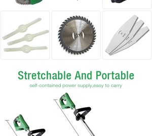 Desbrozadora eléctrica con batería de litio recargable, recortadora de hilo, herramientas de jardín inalámbricas de grado Industrial para uso manual - Product Image 2