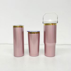 Gobelet isotherme en acier inoxydable plaqué or 20 oz, sans BPA, pour sublimation - Product Image 5