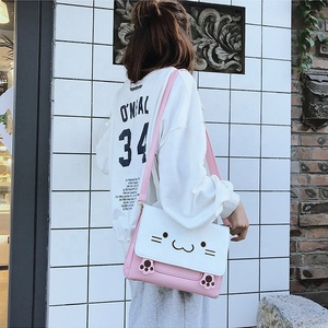 Sac à main brodé en chat pour femmes, sac à bandoulière, mignon, animé japonais, mode, personnalité amusante, chevelure de chaton, nouvelle collection <span class=keywords><strong>2021</strong></span> - Product Image 3