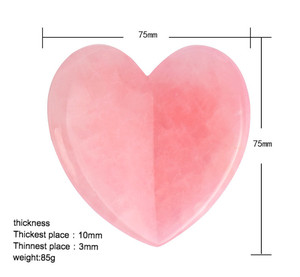 Nuevo Producto: Tabla <span class=keywords><strong>de</strong></span> Jade Personalizada para el Rostro, Herramienta Gua Sha <span class=keywords><strong>de</strong></span> <span class=keywords><strong>Cuarzo</strong></span> Rosa - Product Image 4