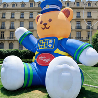 Mascotte géante gonflable en forme d'ours, modèle personnalisé pour la décoration d'événements, les spectacles sur scène et la publicité – Produit phare
