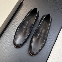 Herren-Lederschuhe im italienischen Stil, original, luxuriös, mit spitzer Zehenpartie, formelle Schuhe, modisch, bequem, vielseitig, für Pendler und Business