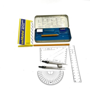 High Quality Student Metal 13 Pcs Geometry Box Wholesale Mathematical Stationery <b>Set</b> Back to School for Student Math <b>Set</b> - Product Image 5