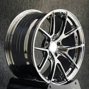 Jantes de course en alliage forgé DJJ 5X112 5X120 concaves pour BMW M3 M4 M5 Mercedes AMG <span class=keywords><strong>Audi</strong></span> <span class=keywords><strong>RS</strong></span> 18 19 20 21 pouces, finition chrome - Product Image 3
