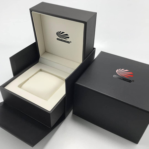 Watch Box Luxury High Quality Custom Logo Black Cardboard Paper Gift Packaging Custom Square Watch Box Scatola Orologio