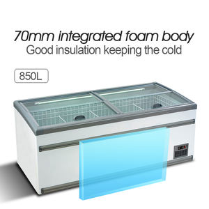 MUXUEチェストフリーザー商用冷蔵庫スーパーマーケットコンビネーションアイランドフリーザー-フロストフリーサイドコンビネーションフリーザー850L - Product Image 4