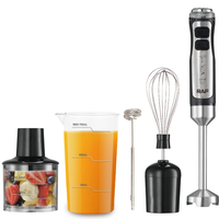 RAF R.786 Multifunctionele Staafmixer 600W Vier Bladen 700ml Maatbeker 400ml Hakselaar Klopper Melkopschuimer voor Dagelijks Gebruik bij het Voorbereiden van Eten