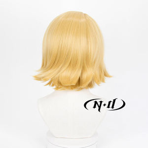 Perruques de <span class=keywords><strong>cosplay</strong></span> ND Rin Kagaminee, courtes, blondes, résistantes à la chaleur, pour costume de Comic Con - Product Image 5