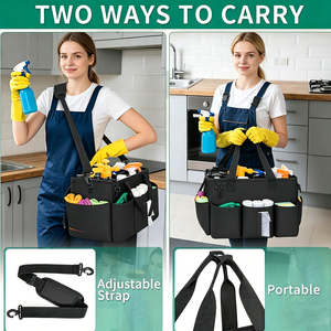 Multi Purpose Kitchen Cleaning <b>Storage</b> Bag Organiser Tote <b>for</b> Indoor Outdoor Housekeeping <b>Storage</b> Large Capacity Organiser Tote - Product Image 5