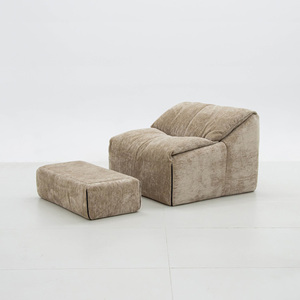 Sofás Modulares Nórdicos para Vestíbulos de Hotel, Salas de Estar, Salas de Exhibición, Sofá Reclinable de Terciopelo con Pedales, Sofás Modernos Minimalistas para Apartamentos - Product Image 3