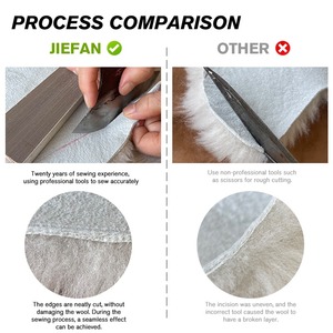 8 pezzi 8 xl pelliccia 2 tappeto in pelle di pecora mongolia di ordine minimo - Product Image 4