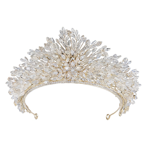 Tiara de Zirconia para Novia Europea y Americana, Corona para Vestido de Boda, Accesorios para el Cabello, Joyería - Product Image 5