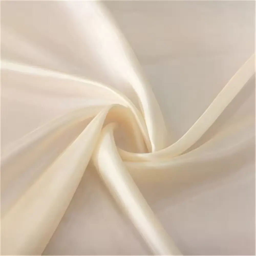 Tecido Habotai de seda tingido liso natural grande 100% puro 10 m/m para forro de vestuário feminino e vestido de festa