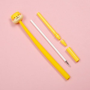 2024 Offre Spéciale 0.5mm mignon bébé <span class=keywords><strong>Shiba</strong></span> chien secouant amovible Paps vert PVC Gel stylo neutre stylo roller stylo - Product Image 5
