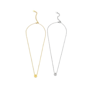 Collar con Colgante en Forma de P, Acero Inoxidable, Chapado en Oro, Cadena Minimalista, Unisex, para Uso Diario - Product Image 1