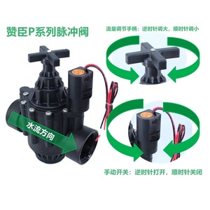 Válvula solenoide de plástico de la serie P de Zw Zanchen para riego con control de flujo y fácil operación - Product Image 1