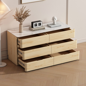Cassettiera Moderna Semplice in Legno Massello, Mobile TV per Soggiorno, Mobile Contenitore per Ingresso, Armadio Contenitore per Camera da Letto - Product Image 5