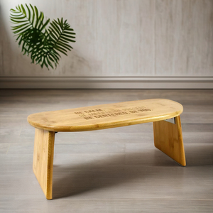 Taburete de meditación plegable de bambú moderno, Banco plegable para yoga y oración, asiento duradero para el hogar, cocina, sala de estar, uso - Product Image 3