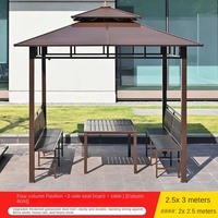 Pergola multifonctionnelle en aluminium avec auvent, mobilier de patio, toit métallique étanche, gazebos de jardin en aluminium pour l'extérieur – Offre Spéciale