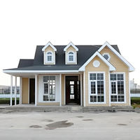 Villas de luxe préfabriquées à deux étages de style moderne, à montage rapide, avec structure en acier galvanisé et résistance au vent de plus de 121 mph
