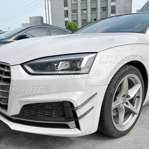 Pour Audi A5 S5 F5 Sline 2017-2020 : Aileron de pare-brise, lame d'air tuning, séparateur latéral de pare-chocs avant, accessoires auto - Product Image 4