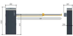 CAME GARD LT4 24V DC Q-Value Barrier Diseño italiano moderno Operador de puerta automático de servicio pesado para entradas - Product Image 4