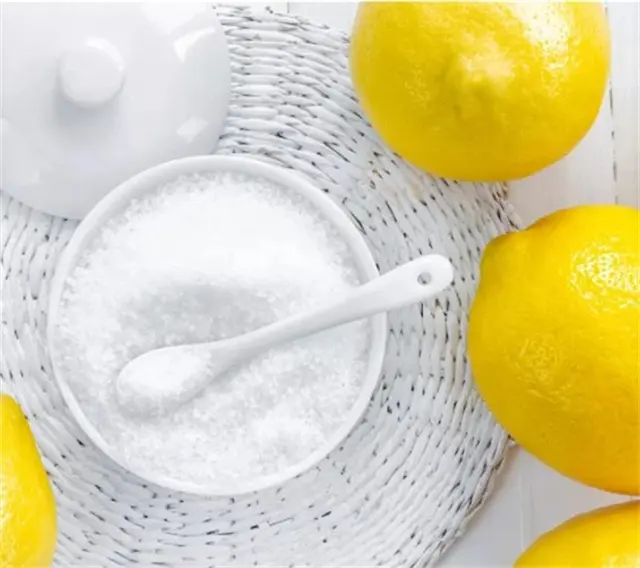 Poudre cristalline blanche anhydre monohydratée d'acide citrique CAS 5949 de qualité alimentaire d'approvisionnement d'usine