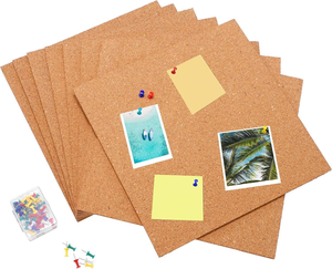 12x12 inch nút chai bảng thông báo thêm dày Vuông Nút chai gạch cho các bức tường, nhà & văn phòng trang trí nội thất trường tin nhắn Bảng hiển thị, nút chai tấm - Product Image 2