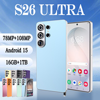 Teléfono Inteligente para Juegos S26 Ultra Original, Nuevo, con Memoria de 16+1T, Doble SIM, Versión Global, 5G, LTE