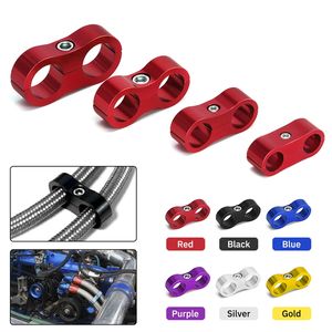 An4 an6 an8 an10, анодированный алюминиевый сплав, масло, топливо, водяной провод, Плетеный сепаратор для заготовки, зажим для разделителя шланга, черный, синий, красный - Product Image 4