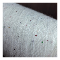 Fil à tricoter de luxe en viscose mélangée, paillettes, nylon, PBT, filé à cœur, fil argenté, haute élasticité, teinture métallique, de Jinzhou, Chine
