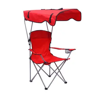 Portable Camping Chair Beach Chair Canopy Shade Folding Lightweight Portable Fishing Chairs With Cup Holder For Adults