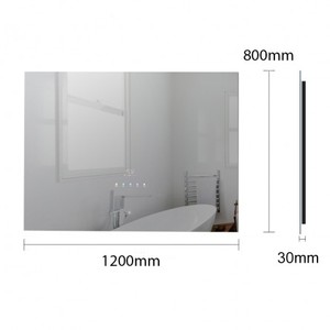 Wholesale V1280 Smart Backlit Glass <b>Mirror</b> with HD Display Touch Switch <b>for</b> Bathroom/<b>Bedroom</b> Excellent <b>for</b> Home Use - Product Image 4