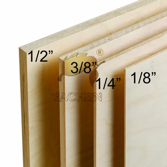 1250x2500mm Light Weight Birch Furniture Board 15mm 18mm 21mm Birch Plywood