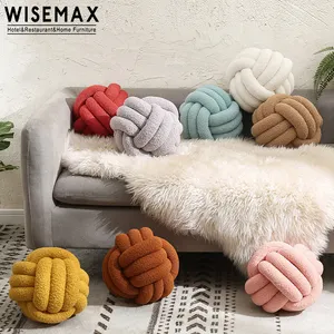 WISEMAX MÖBEL Kreatives Wohnzimmer Sofa Rücken kissen dekorative Twist Boucle Plüsch Sitz und Boden rundes Kissen für zu Hause
