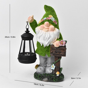Décorations <span class=keywords><strong>de</strong></span> cour en résine <span class=keywords><strong>de</strong></span> lanterne solaire <span class=keywords><strong>de</strong></span> flocage d'extérieur pour ornement nain <span class=keywords><strong>de</strong></span> <span class=keywords><strong>jardin</strong></span> pour une cour efficace - Product Image 6