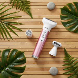 Set Manicure Elettrico 5 in 1, Trimmer per Sopracciglia e Naso, Spazzola per Pulizia Viso, Massaggiatore, Kit di Cura Personale per <span class=keywords><strong>Donne</strong></span>, <span class=keywords><strong>Epilatore</strong></span> - Product Image 4