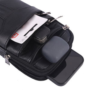 Nouveau sac à bandoulière en cuir pour <span class=keywords><strong>hommes</strong></span> sac de taille bandoulière réglable conception durable à la mode - Product Image 3