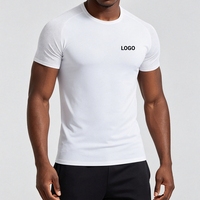 T-shirts Athleisure à Col Rond pour Hommes, Tailles Européennes, Séchage Rapide, Manches Courtes, pour la Gym et le Fitness, Respirants et Rafraîchissants, Hauts de Sport Actifs
