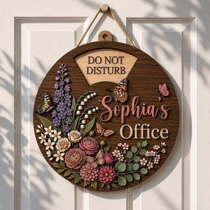 Decoración colgante moderna de madera artificial para puerta, placa de bienvenida de 30cm para entrada de casa, sala de estar y dormitorio - Product Image 1