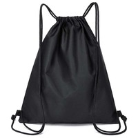 Sac à dos léger en polyester résistant à l'eau avec cordon de serrage et poche pour le sport, la remise en forme et l'usage quotidien